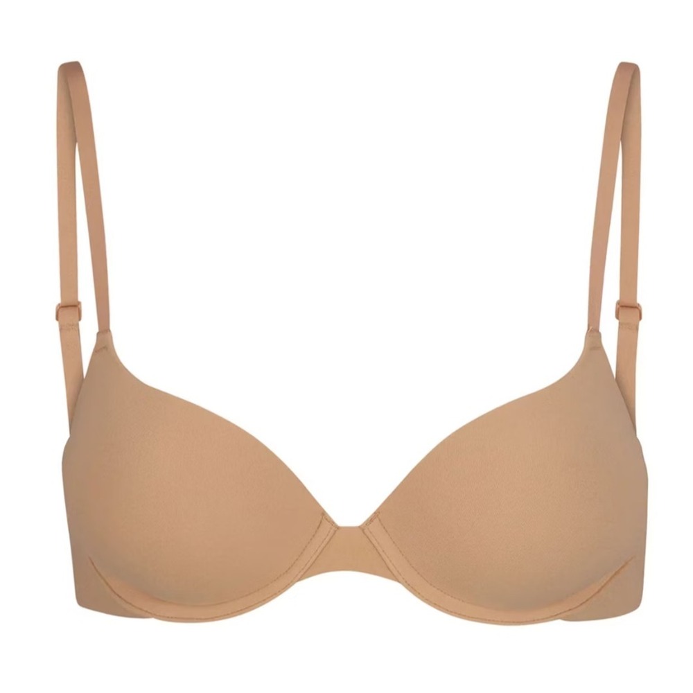 Skims Fits Everybody Push-Up Demi Bra, Ochre,‎ 38D - Picture 1 of 3